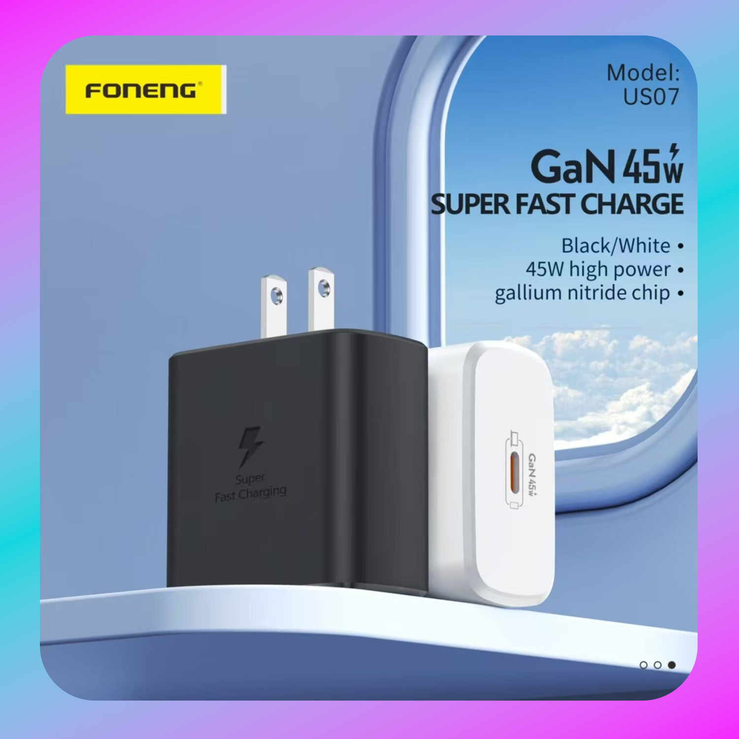 Foneng US07 Type C GaN Charger (45W) Secondary image