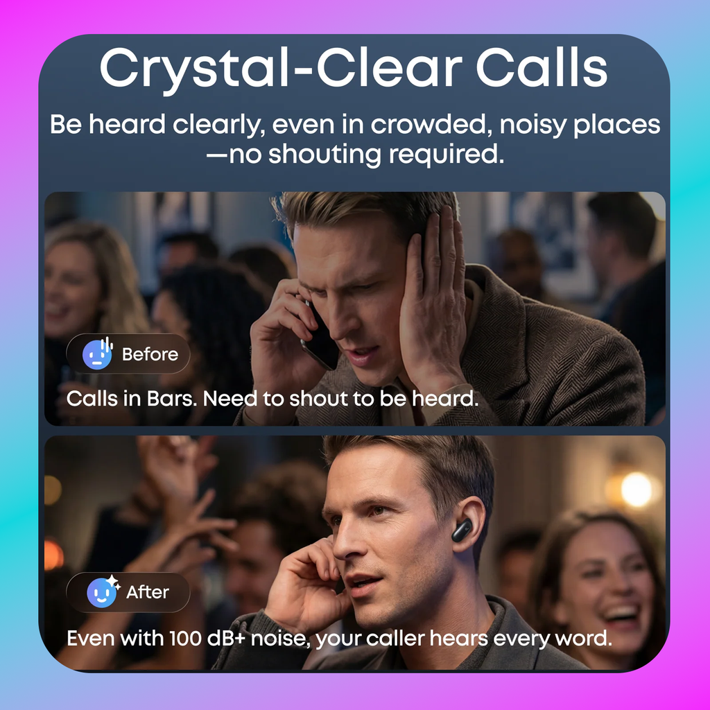 Anker Thus™ AI Chip,Active Noise Cancelling Wireless Earbuds