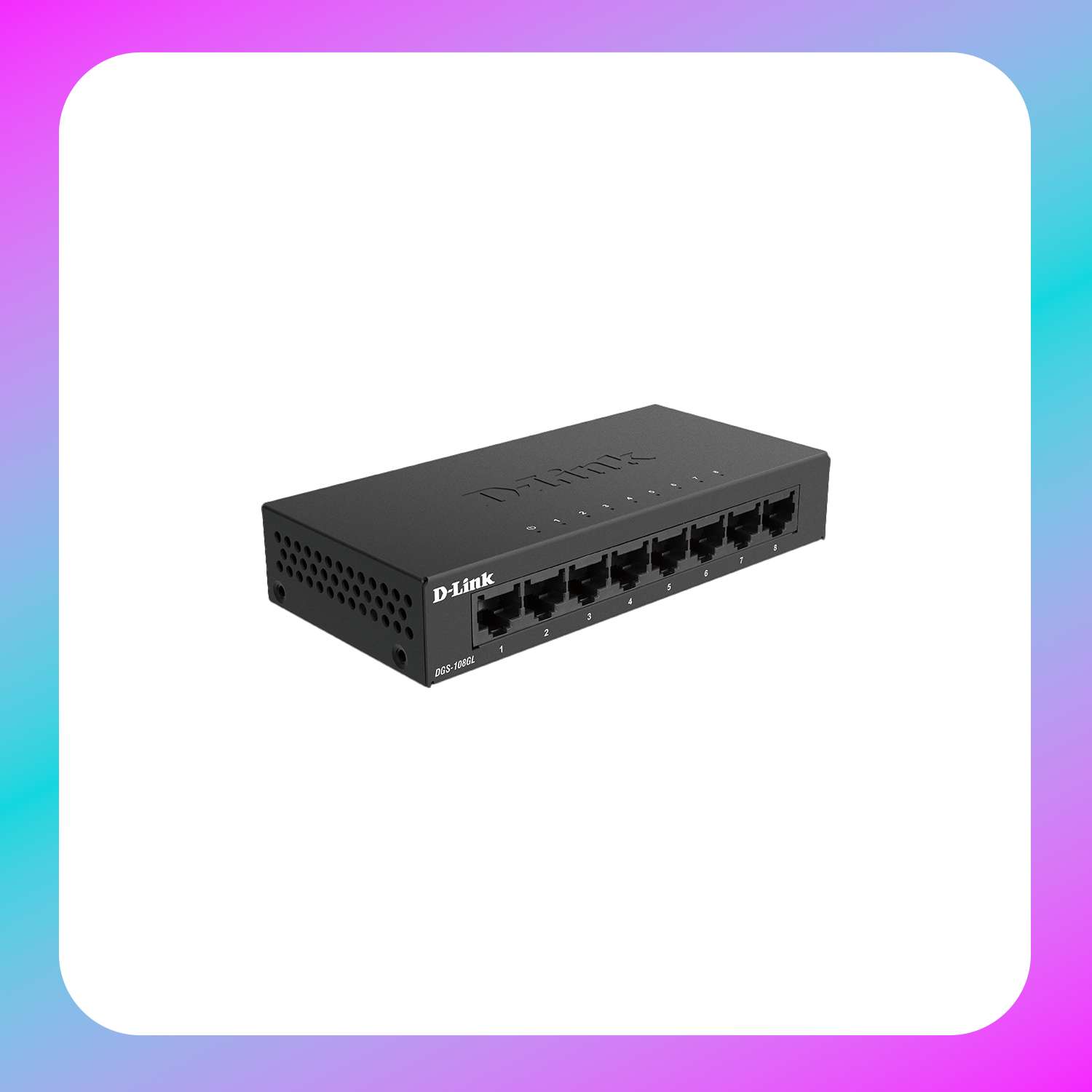 D-Link 8-Port Gigabit Unmanaged Desktop Switch (DGS-108GL) Secondary image