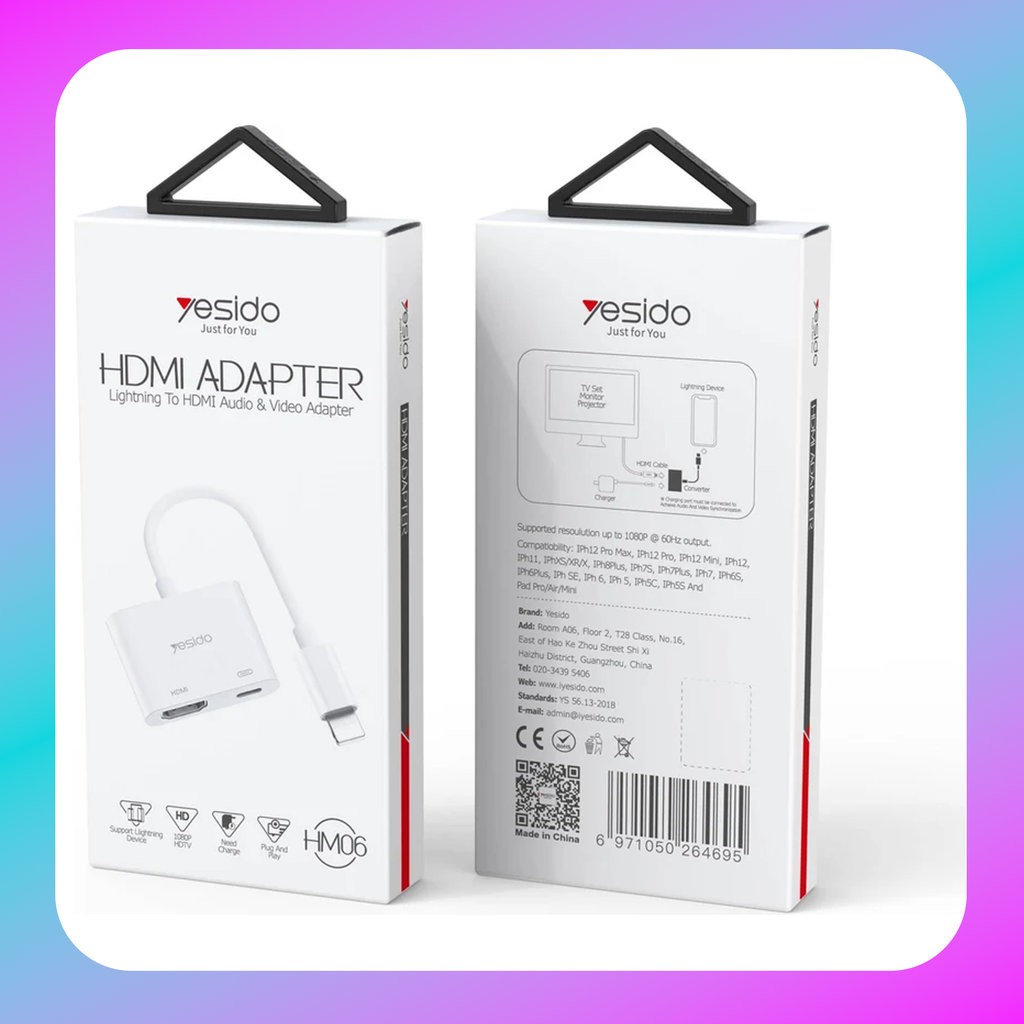 Yesido HM06 LIGHTNING TO HDMI ADAPTER