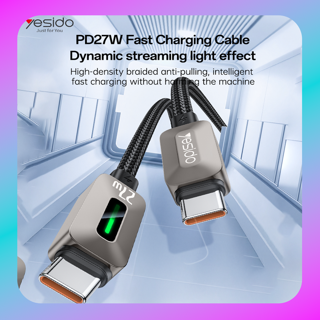 Yesido C TO Lighting(27W Data cable) - CA199