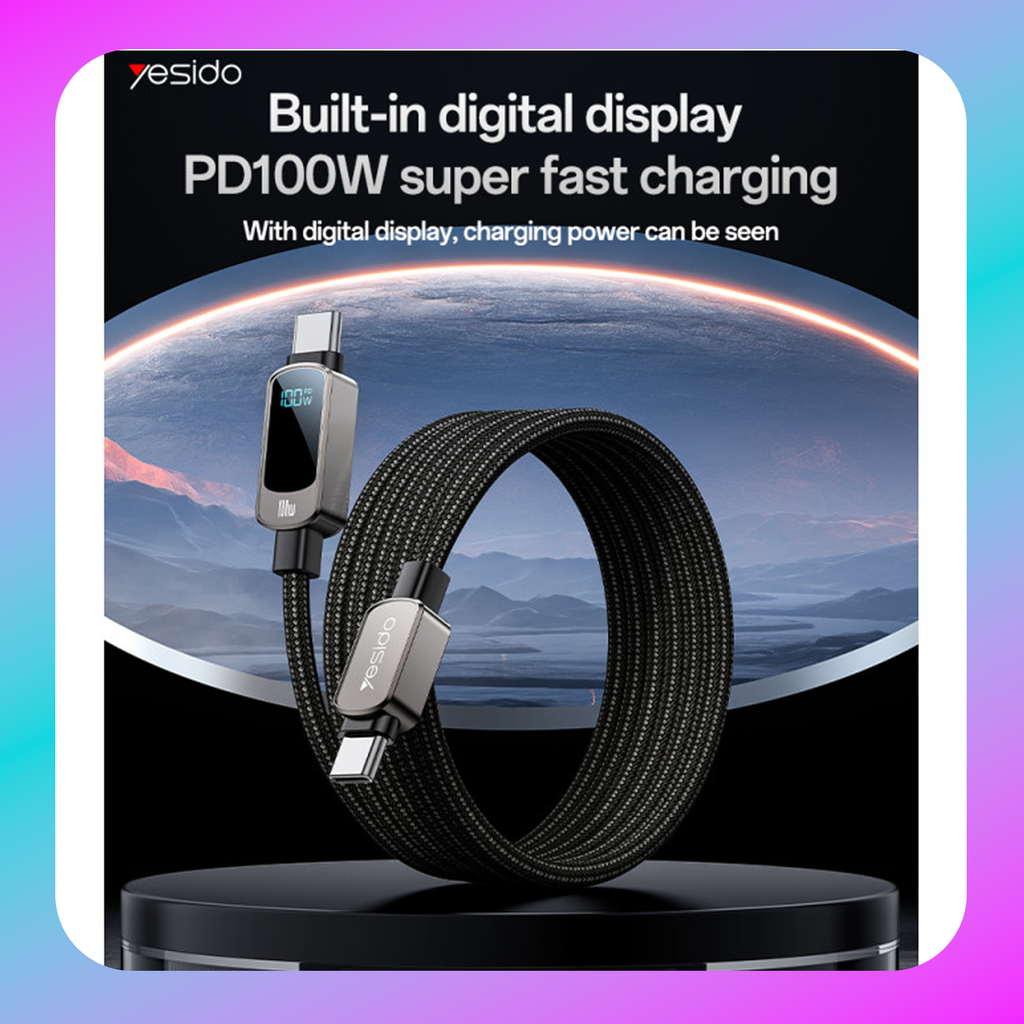 Yesido CA179 1.2 Meters Type-C To Type-C PD 100W