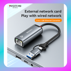 Yesido HB26 Type-C/USB to RJ45 Gigabit Ethernet