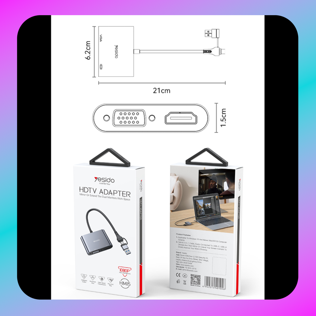 Yesido HM15 Ultra-low Latency TC & USB Dual System