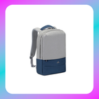 Rivacase 7562 grey/dark blue anti-theft Laptop backpack 15.6''