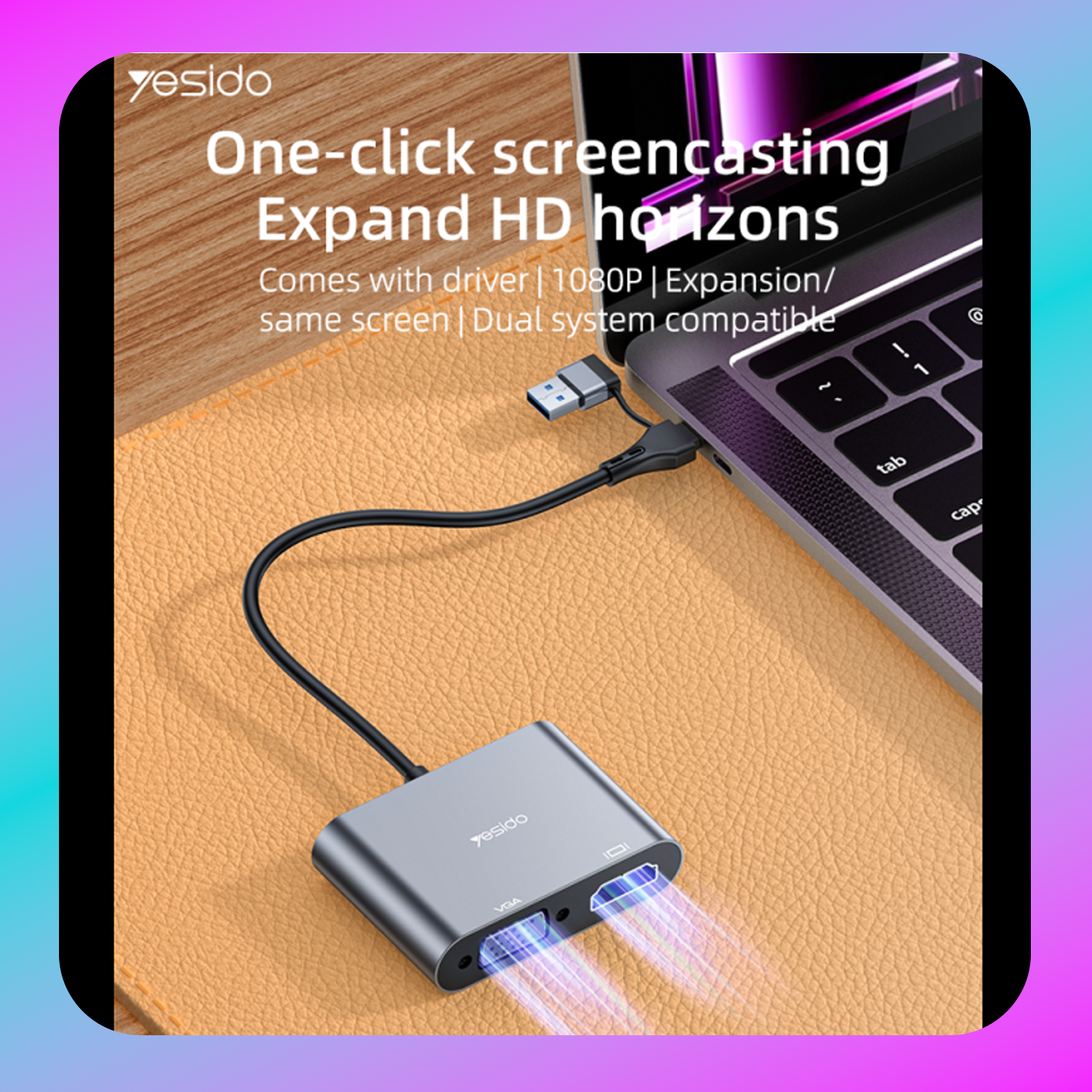 Yesido HM15 Ultra-low Latency TC & USB Dual System Secondary image