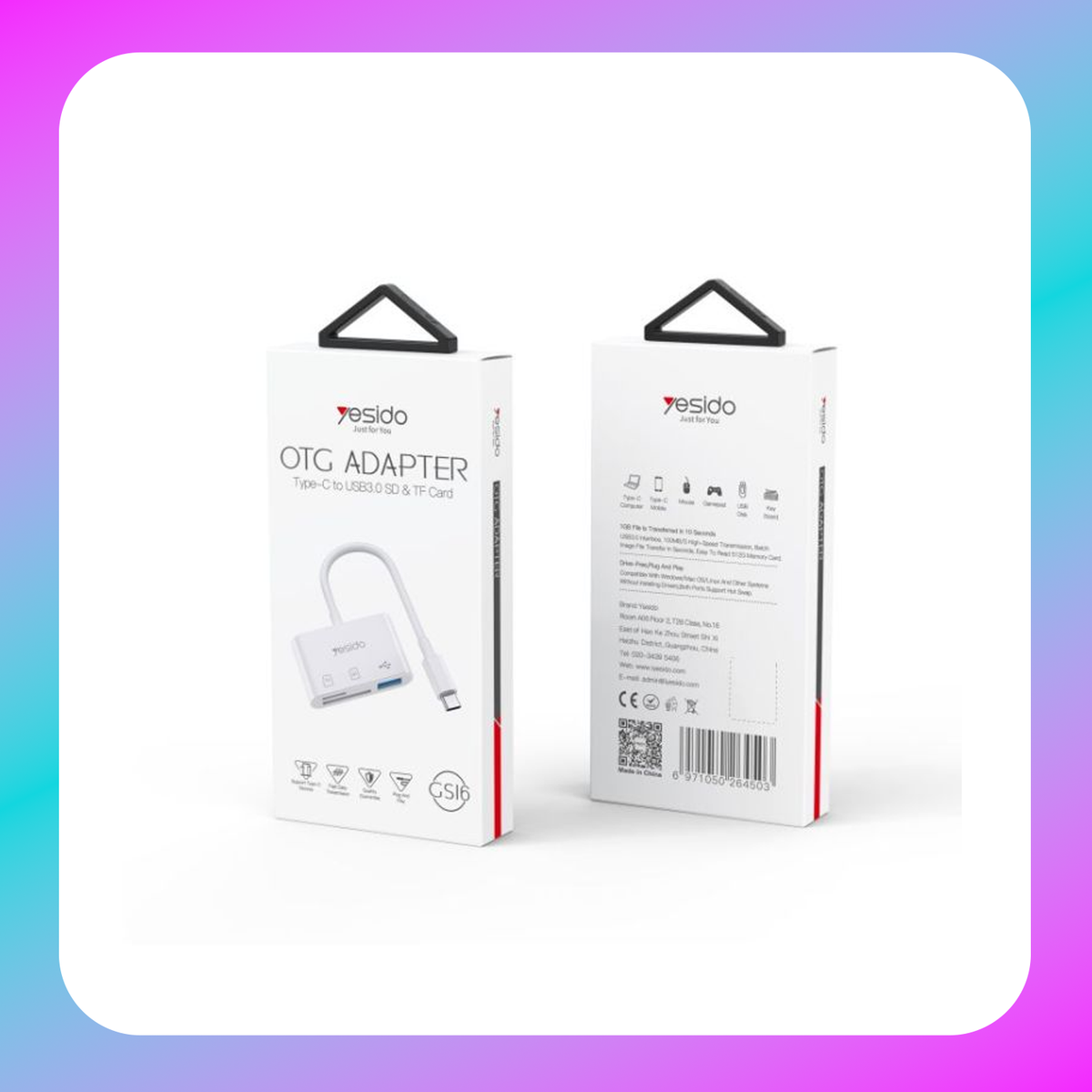 Yesido GS16 (3 in 1 Type-C OTG Adapter)