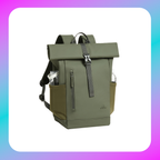 Rivacase 7826 olive green ECO 17L Roll top backpack 14"
