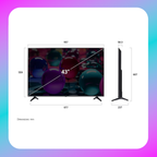 LG 43 Inch LG UHD AI UA73 4k Smart TV 2025 - 43UA7350PSB
