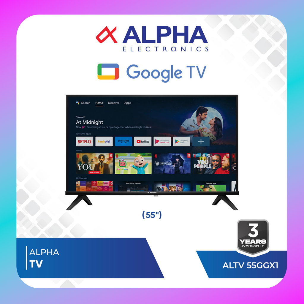 Alpha ALTV 55"GGX1 Google TV