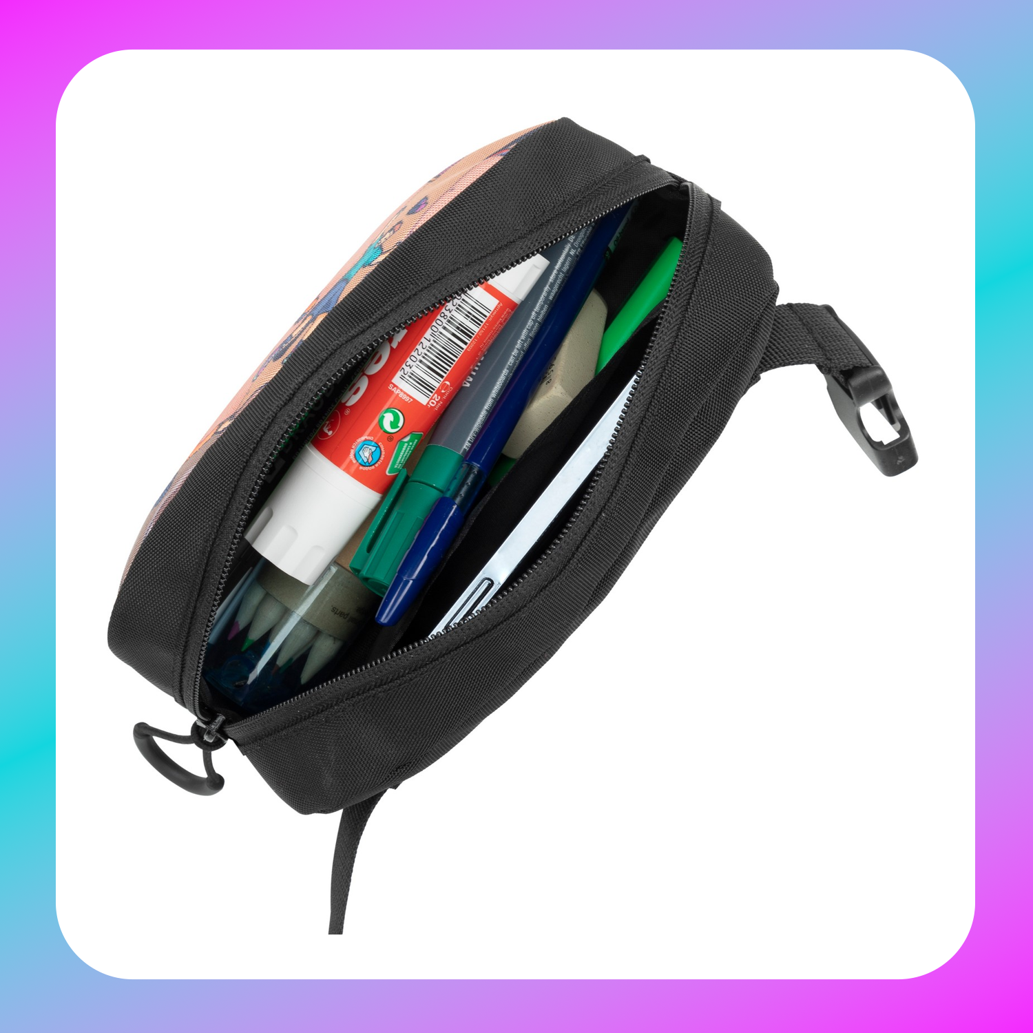 RIVACASE 5410 Agora black Waist Print bag "Skaters" /12