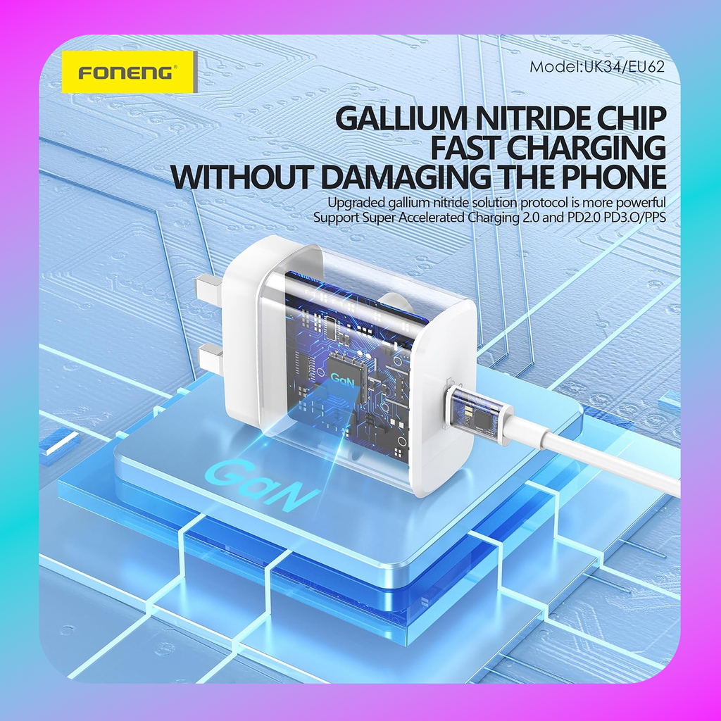 Foneng US19 USB-C GaN Charger (45W)