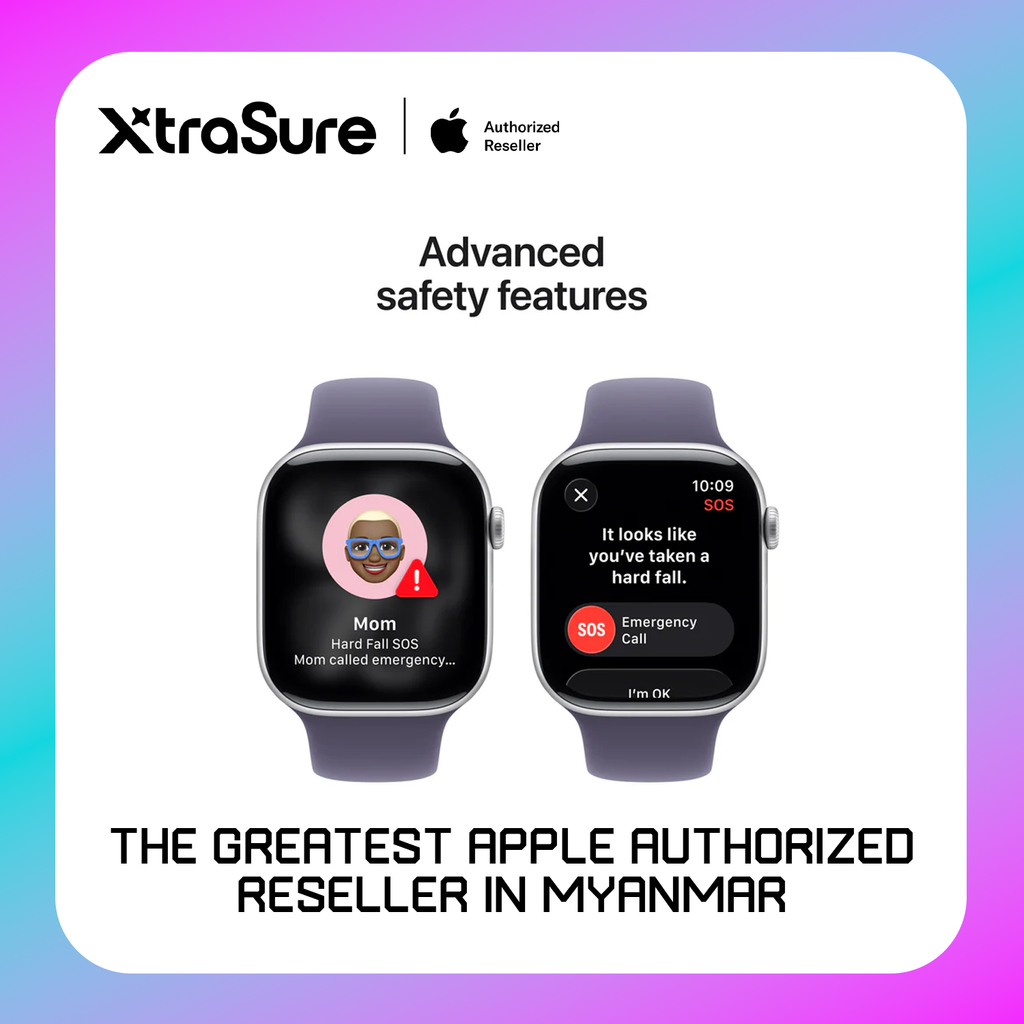 Apple Watch Series 11 GPS, 42 mm Silver Aluminium Case with Purple Fog Sport Band – MEU64 (S/M)
